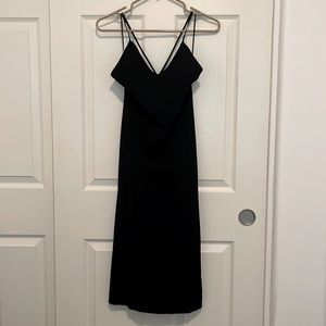Black midi body on dress
